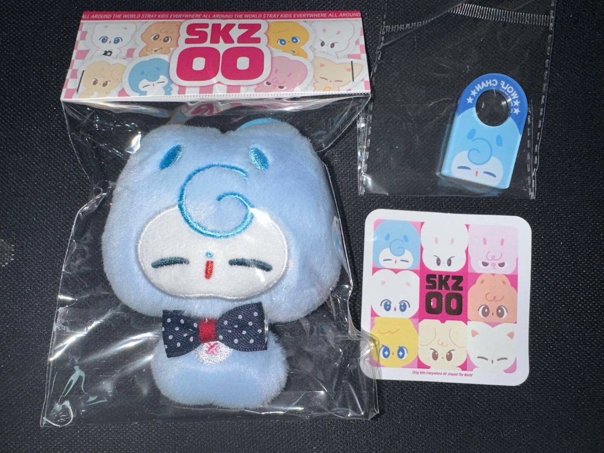 STRAY KIDS FANMADE GOODS PLUSH DOLL KEYRING SKZOO WOLFCHAN