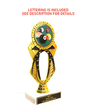 BILLIARDS TROPHY POOL TROPHY MARBLE BASE 1