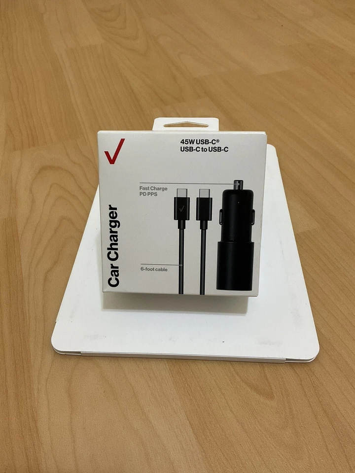 Nuevo CARGADOR DE COCHE Original Genuino Apple iPhone 15 Plus y 15 Pro Max Verizon 45W Foto 4 de 4