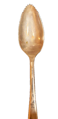 EPNS A1 Sheffield England Silver Plated Grapefruit Spoon Serrated Tip Spoon 5" - Picture 1 of 4