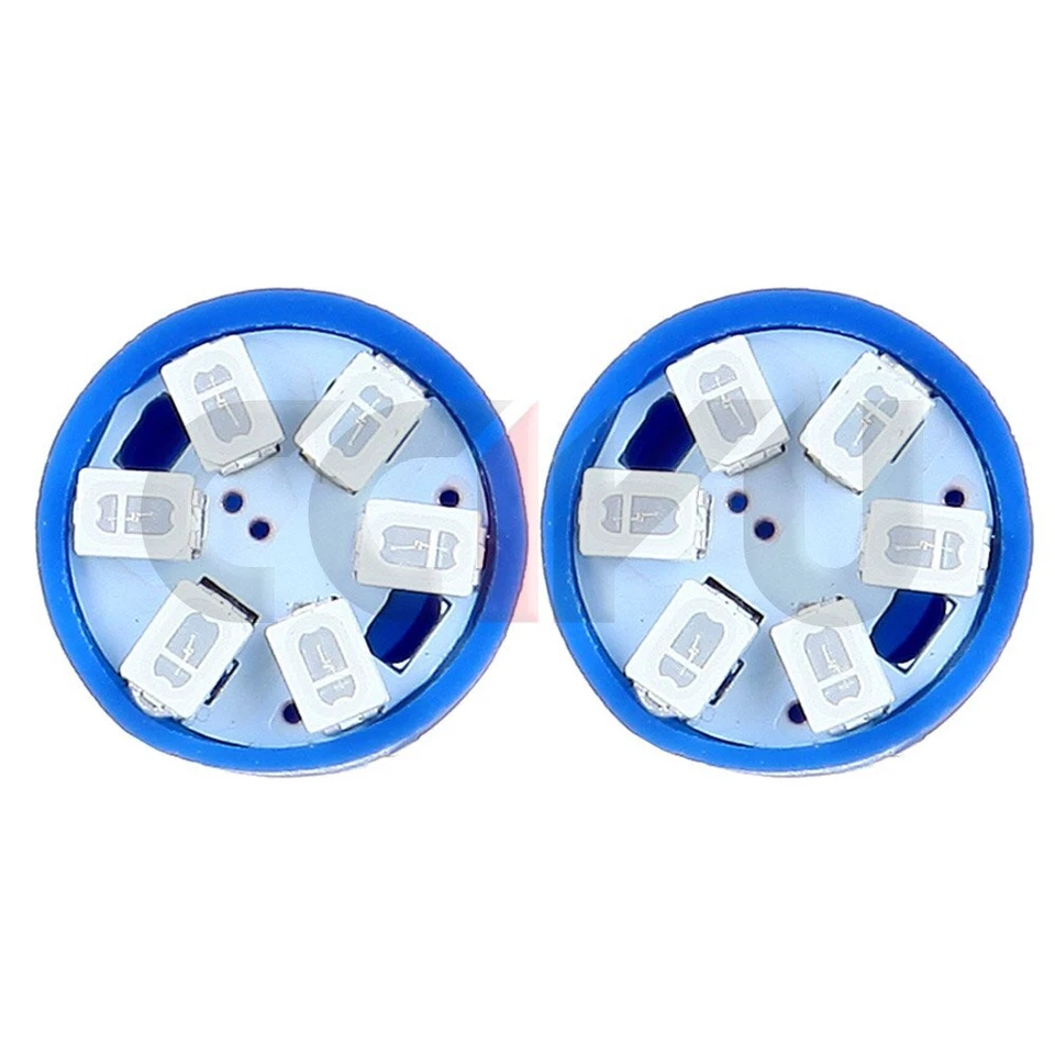 10 Piezas T10 Azul 6-SMD Bombilla LED Coche Mapa 194 2825 921 168 Para Dodge Ram 1500 Foto 3 de 4