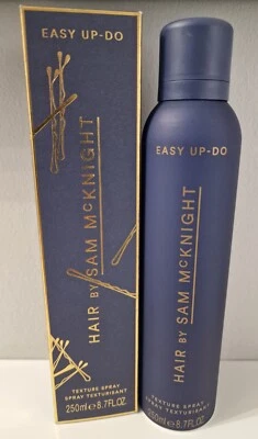~ NEW ~ HAIR BY SAM McKNIGHT EASY UP-DO TEXTURE SPRAY 250ml FULL SIZE, BOXED