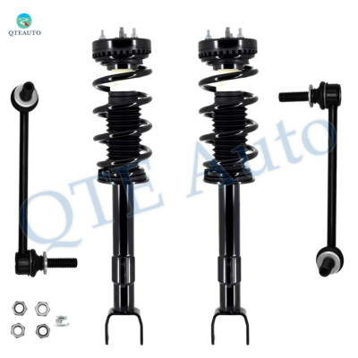 Set 4 Front Sway Bar Link-Quick Strut-Coil Spring For 2012-2022 Dodge Challenger