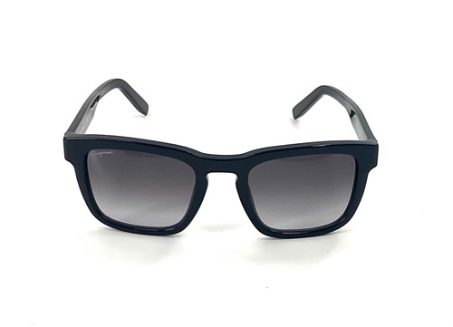 Occhiali da sole Salvatore Ferragamo SF827S-001 montatura quadrata nera nuovi Made in Italy - Foto 6 di 6