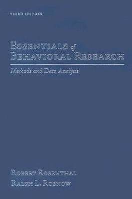 Essentials of Behavioral Research: Methods and Data Analysis - ACCEPTABLE