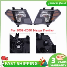 Pair Front Headlights Headlamp Assembly For Nissan Frontier 2009-2020 Left+Right