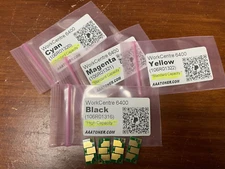 4 Toner Chips for Xerox WorkCentre 6400 (Standard Capacity) Refill