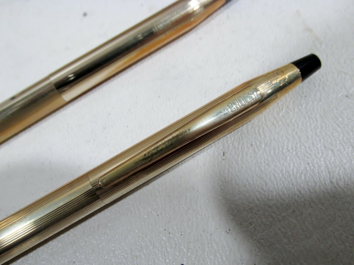 Vtg Cross 10k Gold Filled 4501 Ballpoint & Pencil in Box Unused | eBay