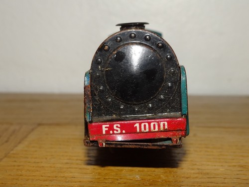 Rare FS1000 Ingap Padova Made in Italy Antique Sheet Metal Locomotive - Picture 4 of 6