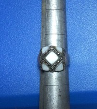 Mother Of Pearl Sterling Silver 925 Size 7 Woman s Ring