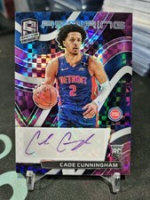 2021-22 Panini Spectra Cade Cunningham Aspiring Autographs AA-CCM Purple 28/35!