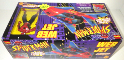 Toy Biz Spider-Man Web Jet Vehicle w Figure Vintage 1995 Marvel