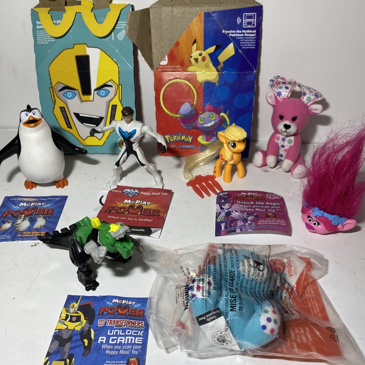 McDonalds Happy meal Toy Lot Pokemon My Little Pony