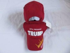 45th President Trump Keep America Great With Gold Signature Red Burgundy Cap