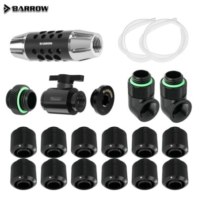 Barrow OD13/16mm Soft Tube Fitting Kit Filter+Switch + Plug + 90 Degree Fittings