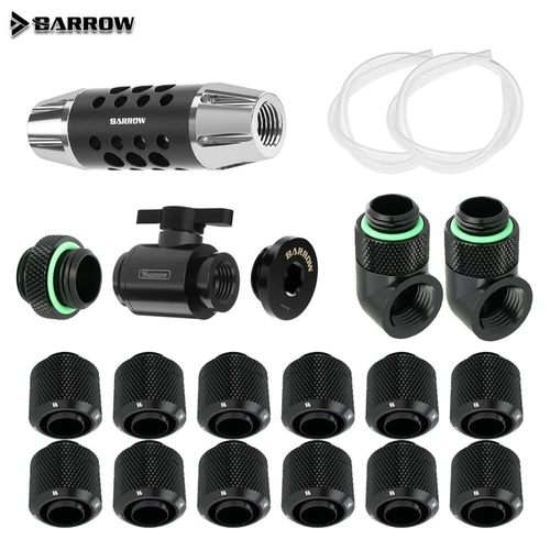 Barrow OD13/16mm Soft Tube Fitting Kit Filter+Switch + Plug + 90 Degree Fitting