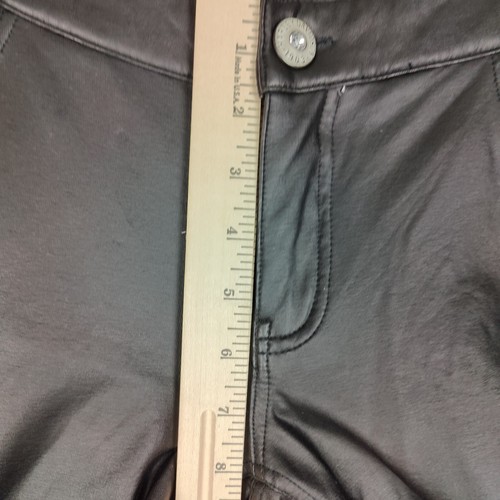 Harley Davidson Pants Womens Size 6 Faux Leather Motorcycle 32x29 Leggings Boho - Picture 10 of 15