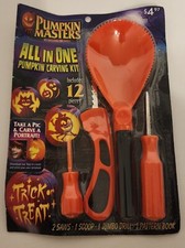 Pumpkin Masters All In One Pumpkin Carving Kit 4 Tools And 8 Pattern Book