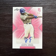 DAKOTA JORDAN 2021 Leaf Perfect Game auto Autograph /3
