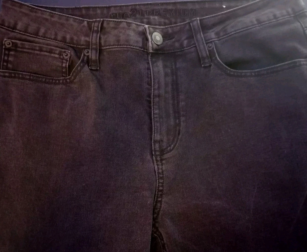 Rue 21   Jean homme Supreme Flex skinny ARC vieilli   Noir   34x30 Occasion