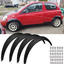 4X For Toyota Yairs Verso 99-05 3" Fender Flares Wheel Arches Wide Body Mudguard