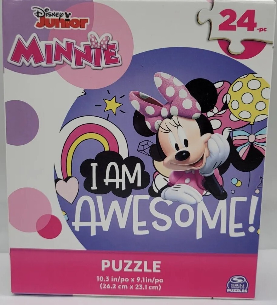 Disney Junior Minnie Mouse Awesome Square Shaped 24 PC