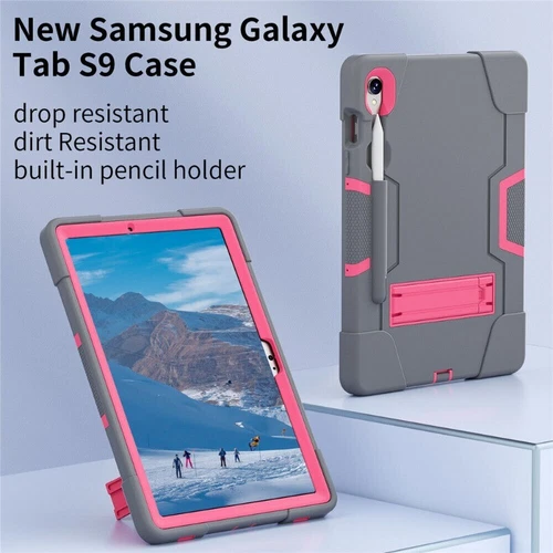 For Samsung Galaxy Tab S10 S9 FE+ Tablet Heavy Duty Case Shockproof Stand Cover - Picture 140 of 168