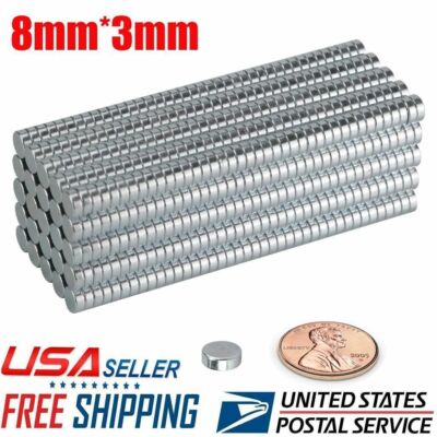 5/50/100PCS Super Strong N52 Round Disc Neodymium Mini Fridge Magnets Rare Earth