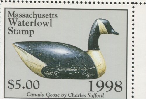 MASSACHUSETTS #25 1998 STATE DUCK CANADA GOOSE DECOY by Bob Piscaton - Picture 1 of 2