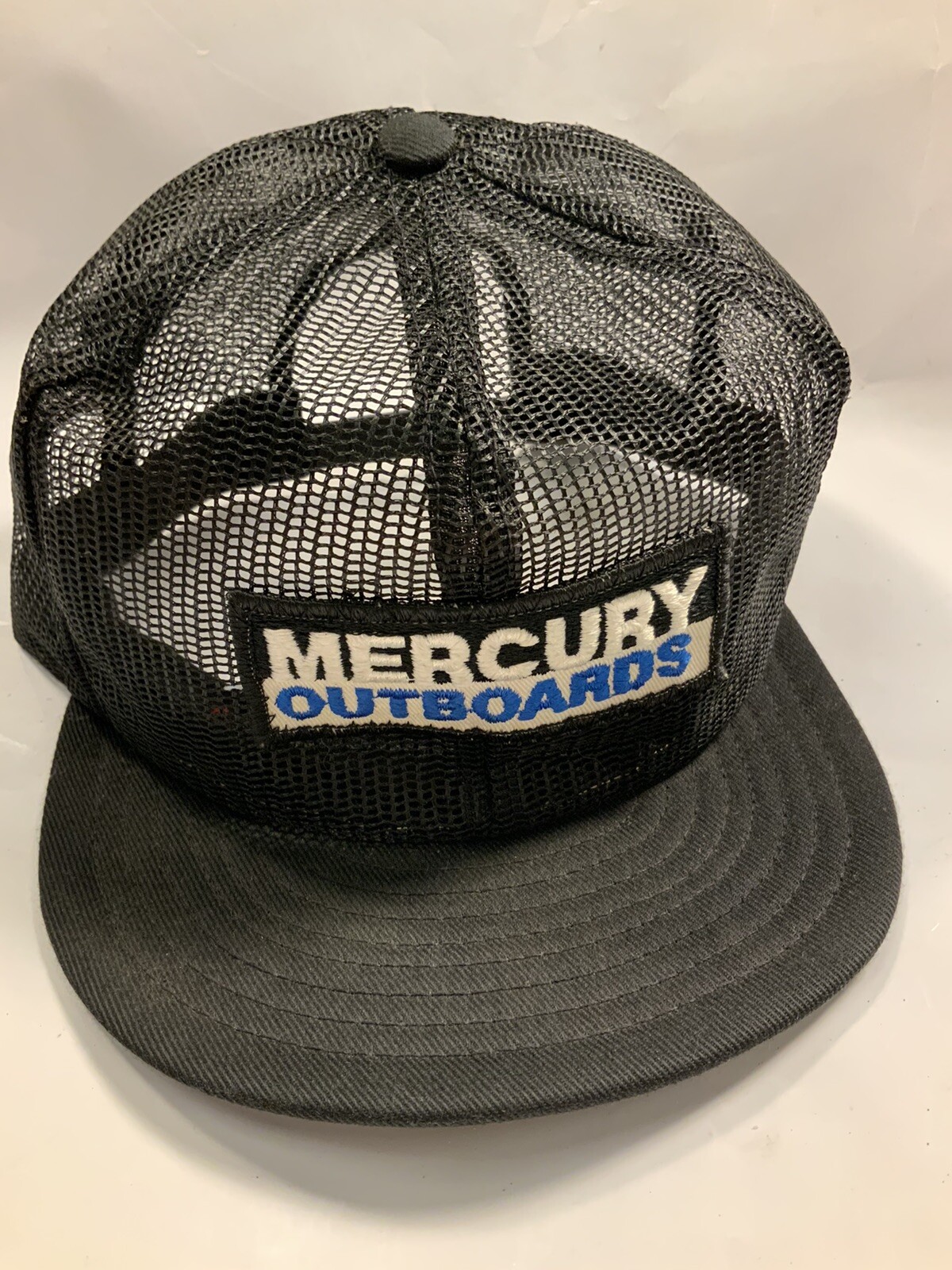Casquette Vintage Mercury Outboards - Noir, Réglable, Style Trucker - Neuf Avec étiquettes