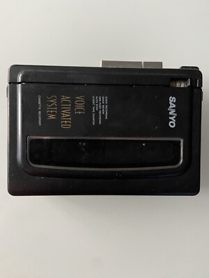 VINTAGE SANYO M 1118 SPRACHAKTIVIERTES KASSETTENRECORDERSYSTEM