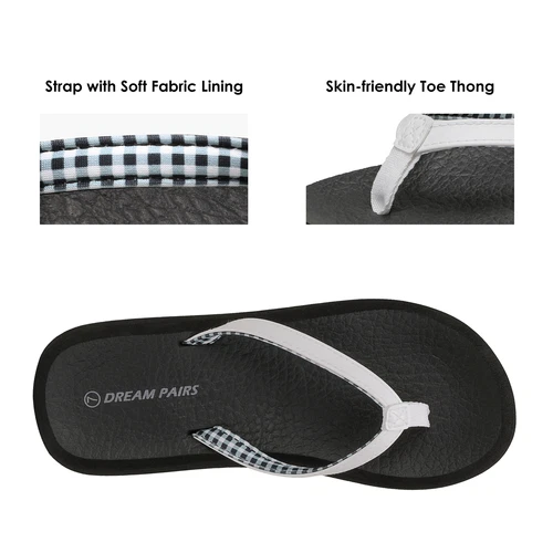 Damen-Flip-Flops Fußgewölbestütze weiche Polster leichte Strand-Riemensandalen - Bild 29 von 30