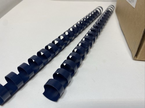 GBC CombBind Binding Spines - 5/8" (16MM) - NAVY BLUE - 50 Pcs - 4013485G - Picture 6 of 7