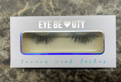 NIB Eye Beauty Reusable Luxury Mink Lashes Black ~ Scarlett