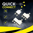 2/3/4 Way Y Cable Splitter Splitter Hub Automotive LED Plug 2 Pin Connector