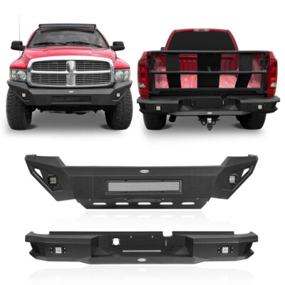 Fit Dodge Ram 2500/3500 2003 2004 2005 Heavy Duty Steel Front + Rear Bumpers