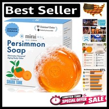 Clinical Persimmon Soap - Gentle Moisturizing Bar for Nonenal Body Odor Control