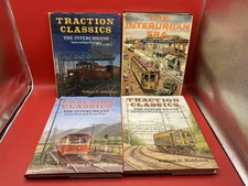 4 Book Lot: Traction Classics - Interurban Trains Golden West Books Middleton