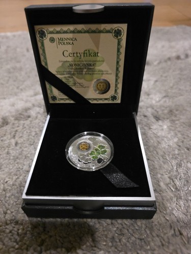 2010 Niue Island $1 Lucky Four Leaf Clover 1oz .925 Silver Coin FREE SHIP