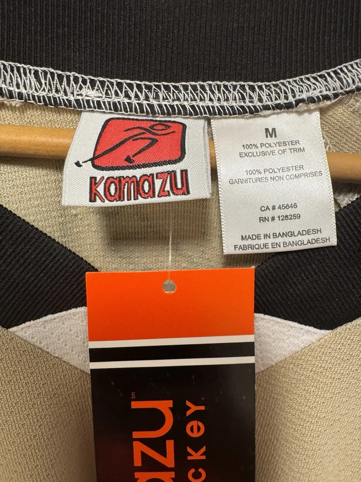 Camiseta de práctica Kamazu adulto L hockey en blanco tostado blanco para hombre patinaje sobre hielo grande Foto 4 de 4