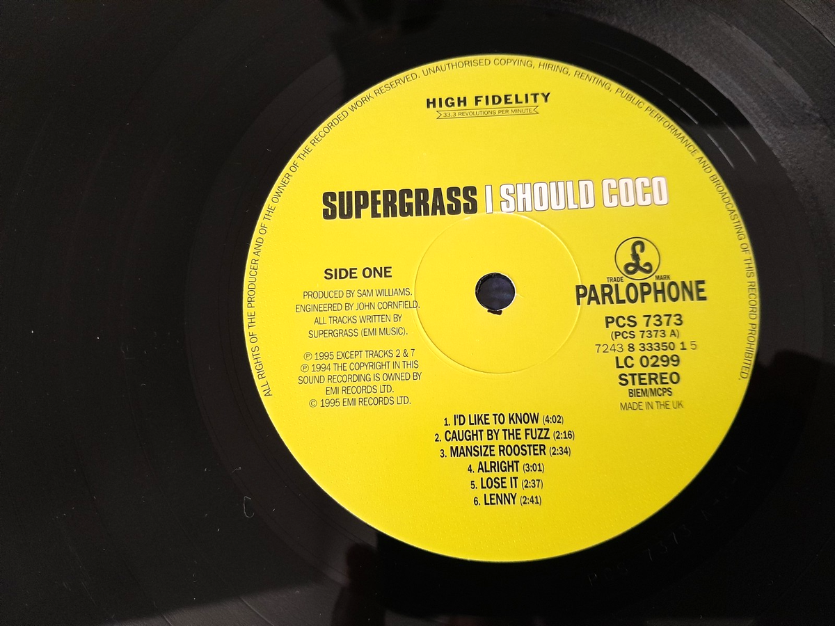 Supergrass I Should Coco Parlophone 1995 UK 1st Press LP & 7