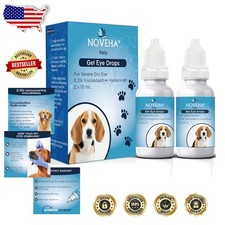 Gentle Pet Eye Lube 0.3 Hyaluronan for Dogs Cats Long-Lasting Dry Eye Solution