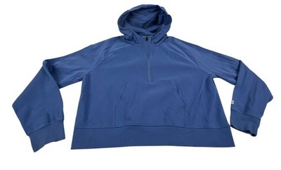 Zelos Blue Long Sleeve 1/2 Zip Pullover Hoodie. Women's - Size XXL