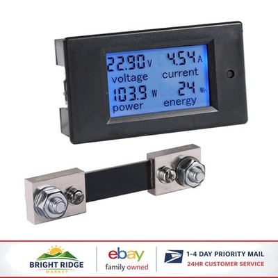 Versatile DC Voltage and Current Meter with Easy Reset and Manual Backlight