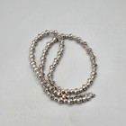 20" Sterling Navajo Bench Bead Necklace Southwest Squash Pawn 5mm/7mm — photo 4