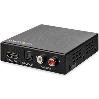 StarTech HD202A 4K HDMI Audio Extractor HDR Toslink RCA Black