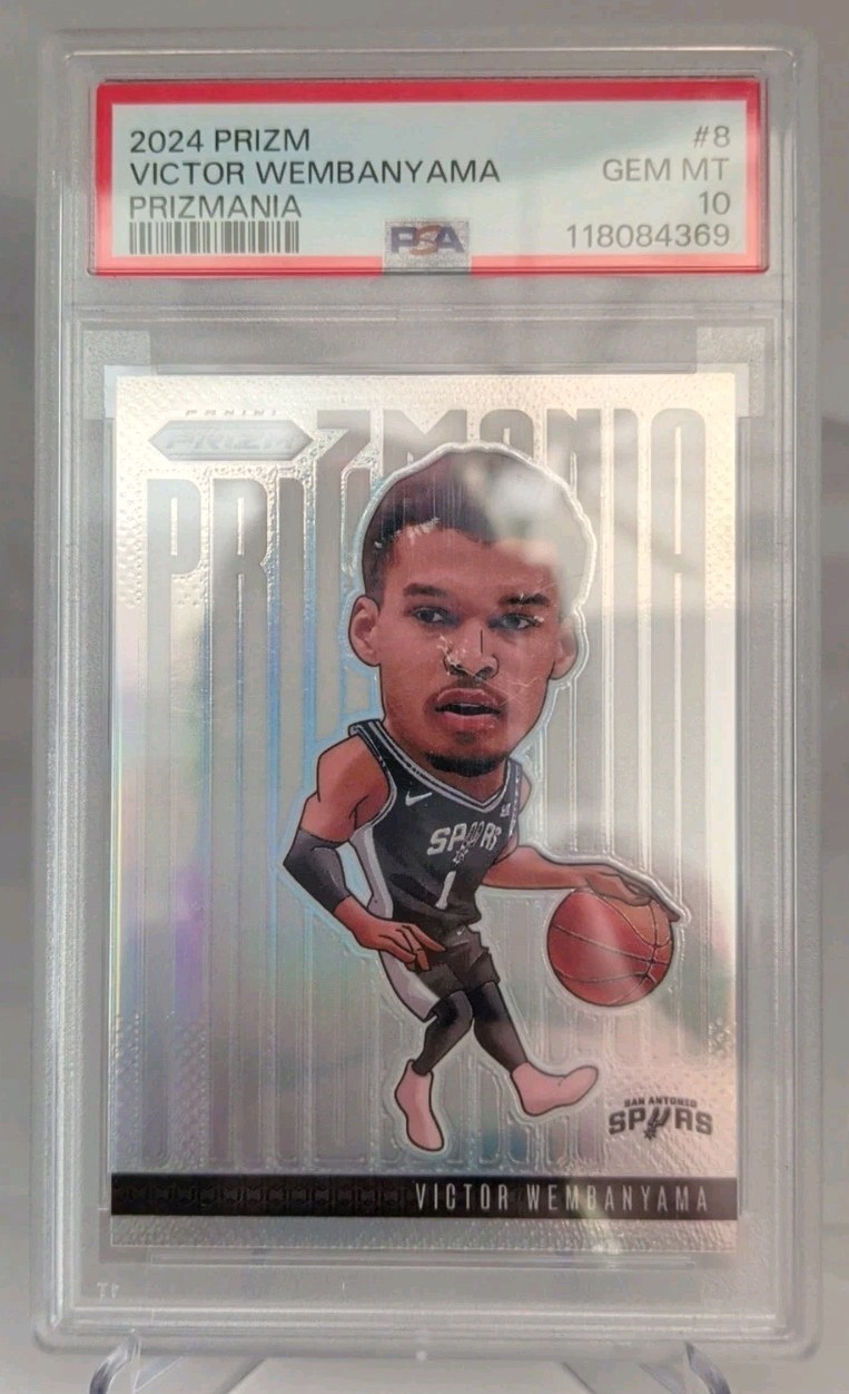 2024 PANINI PRIZM PRIZMANIA #8 VICTOR WEMBANYAMA PSA 10 Pop 7