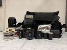 Minolta Maxxum 7000 35mm Film Camera W/ Lenses  Camera Bag  Filters