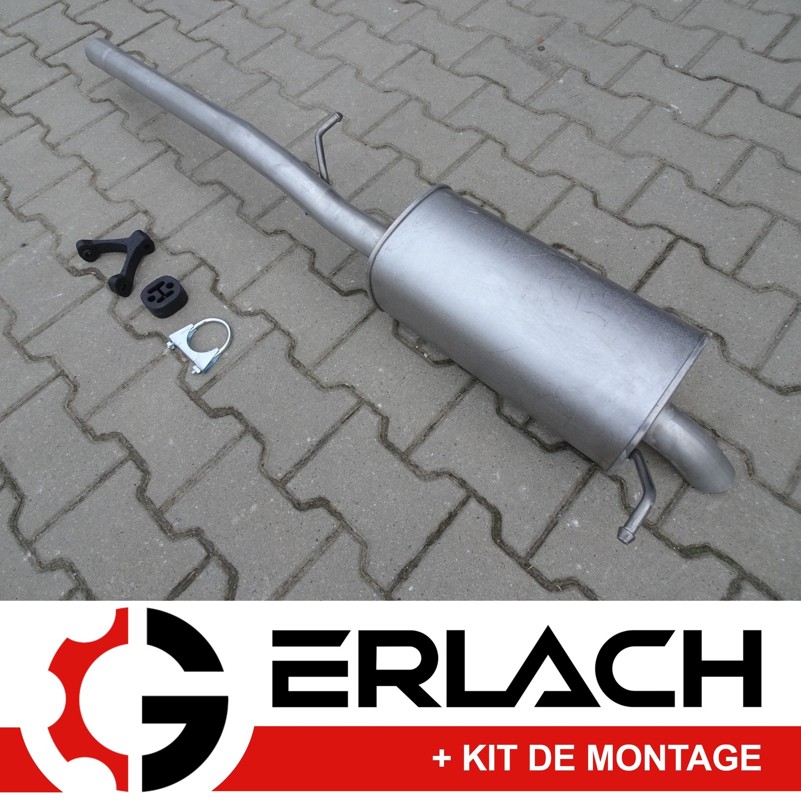Silencieux arrière auto VW Caddy Maxi III IV pot echappement TDi