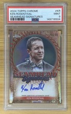 PSA 9 🔥 2024 Topps Chrome - Seamhead Signatures Ken Rosenthal On Card Autograph